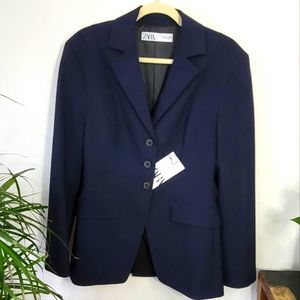Zara Navy Blue Blazer, S, NWT